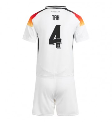 Tyskland Jonathan Tah #4 Hemmakläder Barn EM 2024 Kortärmad (+ Korta byxor)